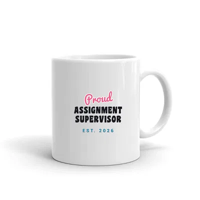 Proud Assignment Supervisor Script & Block mug preview