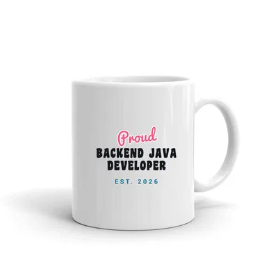 Proud Backend Java Developer Script & Block mug preview