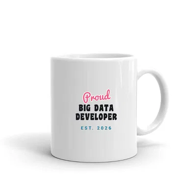 Proud Big Data Developer Script & Block mug preview