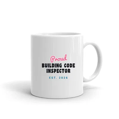 Proud Building Code Inspector Script & Block mug preview