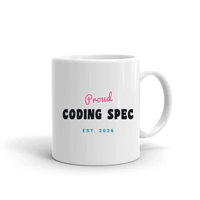 Proud Coding Spec Script & Block mug preview