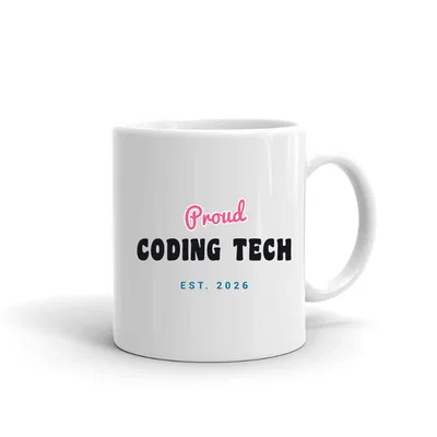 Proud Coding Tech Script & Block mug preview