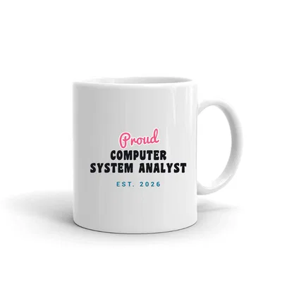 Proud Computer System Analyst Script & Block mug preview