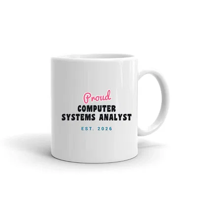 Proud Computer Systems Analyst Script & Block mug preview