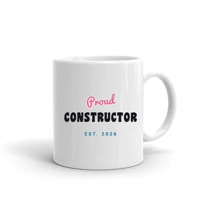 Proud Constructor Script & Block mug preview
