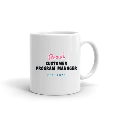 Proud Customer Program Manager Script & Block mug preview