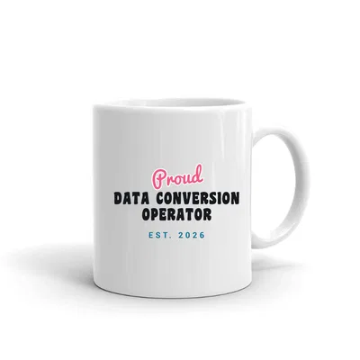 Proud Data Conversion Operator Script & Block mug preview