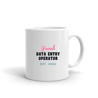 Proud Data Entry Operator Script & Block mug preview