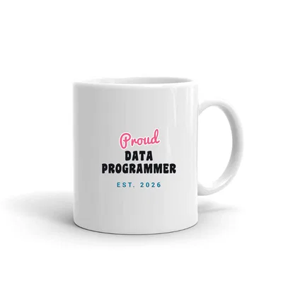 Proud Data Programmer Script & Block mug preview