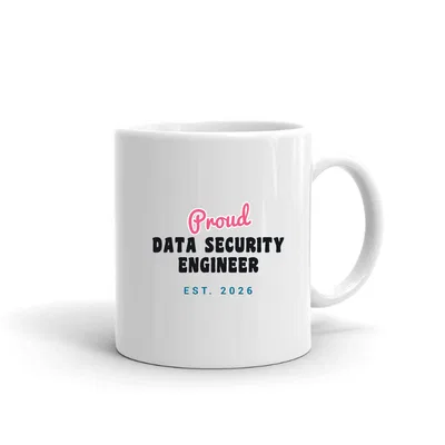 Proud Data Security Engineer Script & Block mug preview