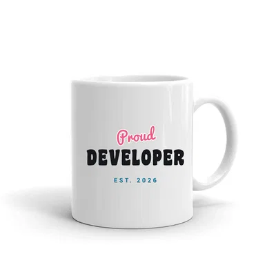 Proud Developer Script & Block mug preview