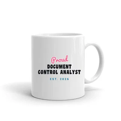 Proud Document Control Analyst Script & Block mug preview