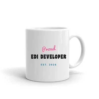 Proud Edi Developer Script & Block mug preview