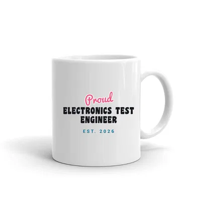 Proud Electronics Test Engineer Script & Block mug preview