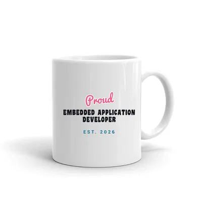 Proud Embedded Application Developer Script & Block mug preview