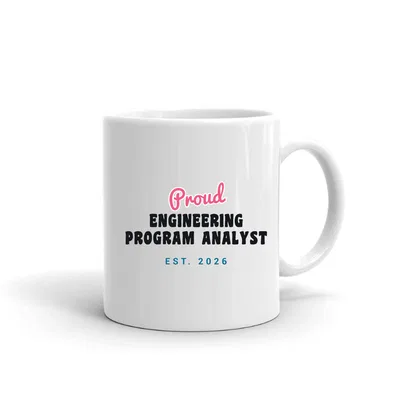 Proud Engineering Program Analyst Script & Block mug preview