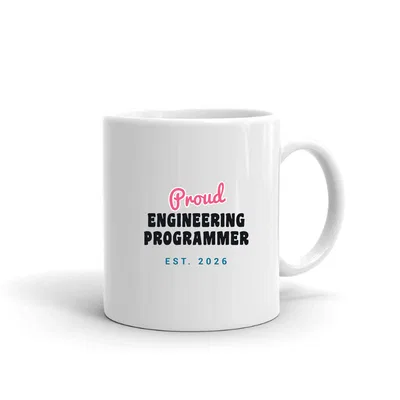 Proud Engineering Programmer Script & Block mug preview