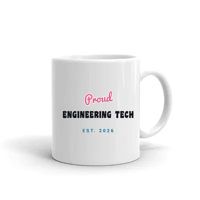 Proud Engineering Tech Script & Block mug preview