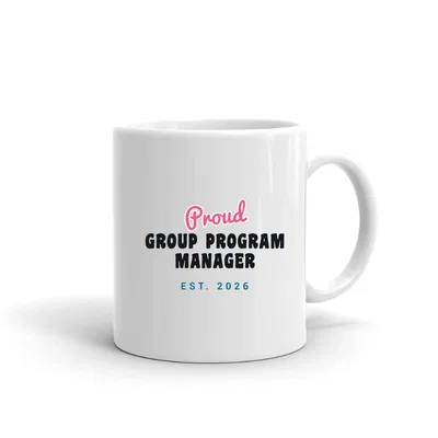 Proud Group Program Manager Script & Block mug preview