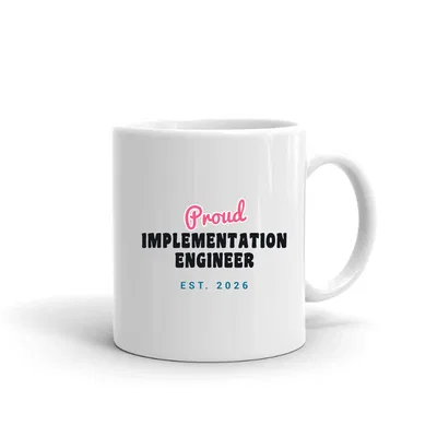 Proud Implementation Engineer Script & Block mug preview