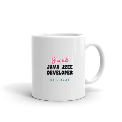 Proud Java J2ee Developer Script & Block mug preview