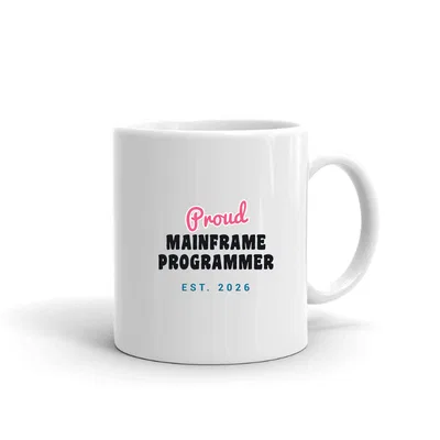 Proud Mainframe Programmer Script & Block mug preview