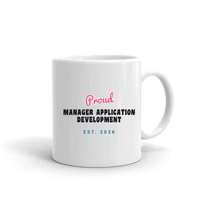 Proud Manager Application Development Script & Block mug preview