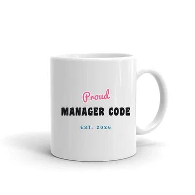 Proud Manager Code Script & Block mug preview