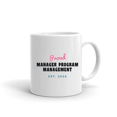 Proud Manager Program Management Script & Block mug preview