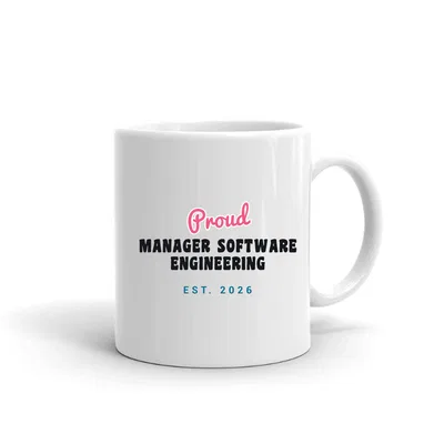 Proud Manager Software Engineering Script & Block mug preview