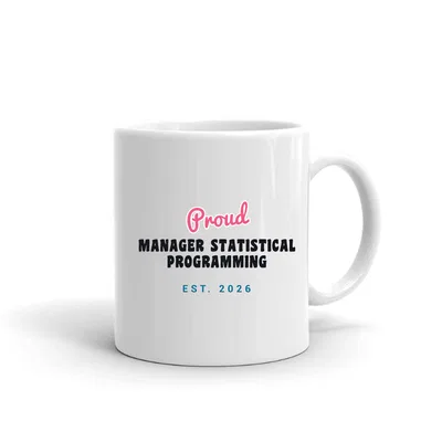 Proud Manager Statistical Programming Script & Block mug preview