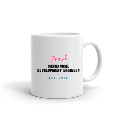 Proud Mechanical Development Engineer Script & Block mug preview