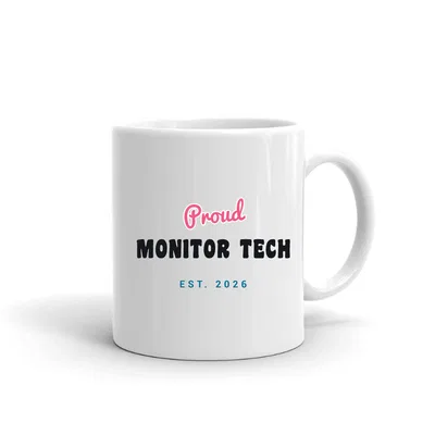 Proud Monitor Tech Script & Block mug preview