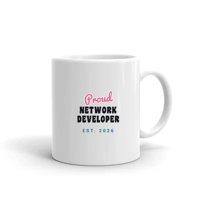 Proud Network Developer Script & Block mug preview