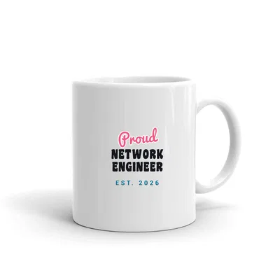 Proud Network Engineer Script & Block mug preview