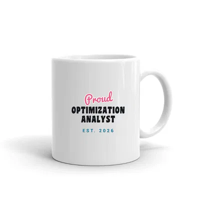 Proud Optimization Analyst Script & Block mug preview