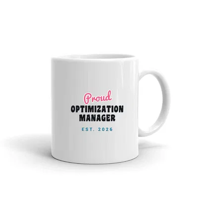 Proud Optimization Manager Script & Block mug preview
