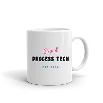 Proud Process Tech Script & Block mug preview