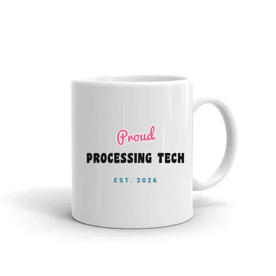 Proud Processing Tech Script & Block mug preview