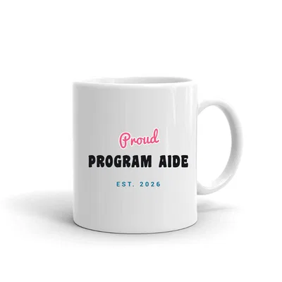 Proud Program Aide Script & Block mug preview