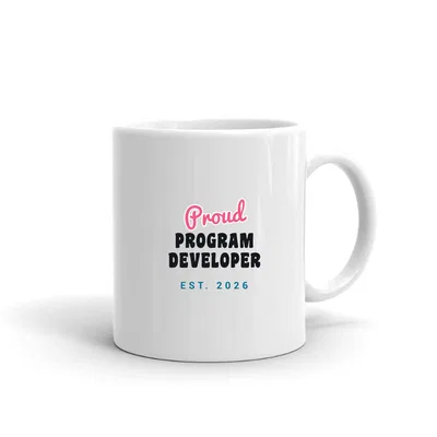 Proud Program Developer Script & Block mug preview