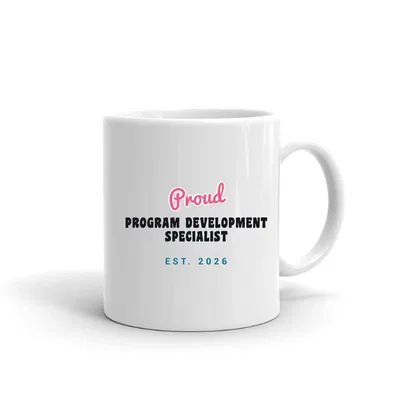 Proud Program Development Specialist Script & Block mug preview