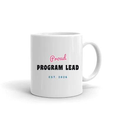 Proud Program Lead Script & Block mug preview
