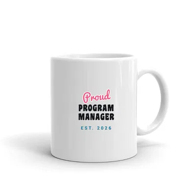 Proud Program Manager Script & Block mug preview