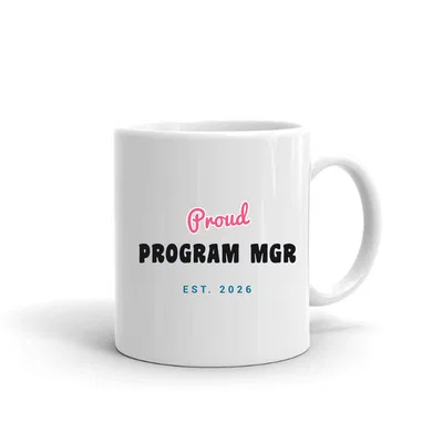 Proud Program Mgr Script & Block mug preview