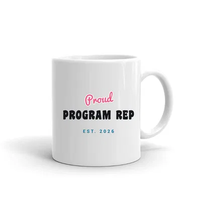 Proud Program Rep Script & Block mug preview