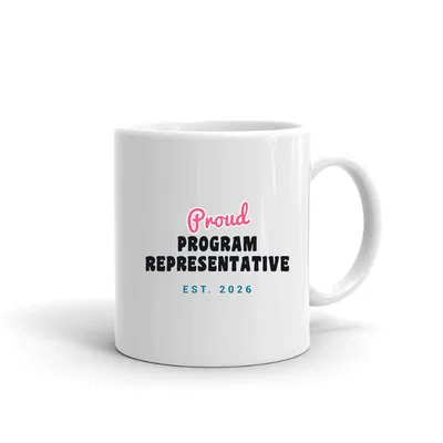 Proud Program Representative Script & Block mug preview