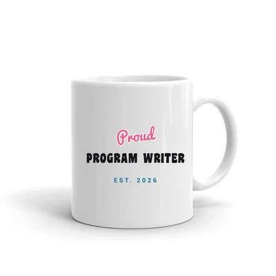 Proud Program Writer Script & Block mug preview