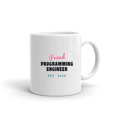 Proud Programming Engineer Script & Block mug preview