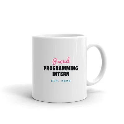 Proud Programming Intern Script & Block mug preview